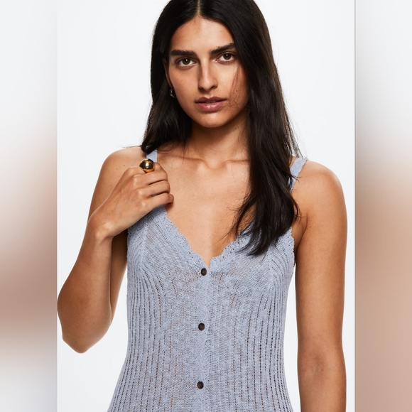 MANGO Ribbed knit dress - Picture 4 of 5